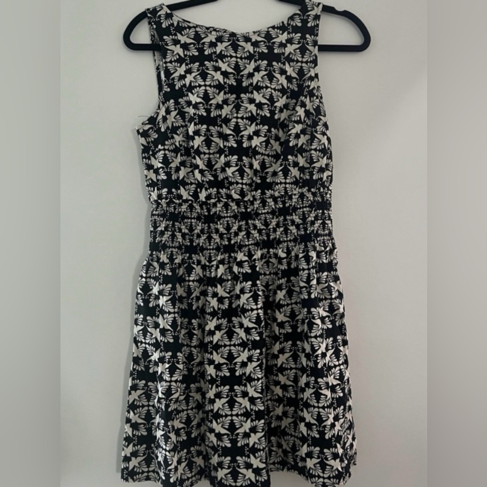 Universal Thread Black and White Floral Midi Dress